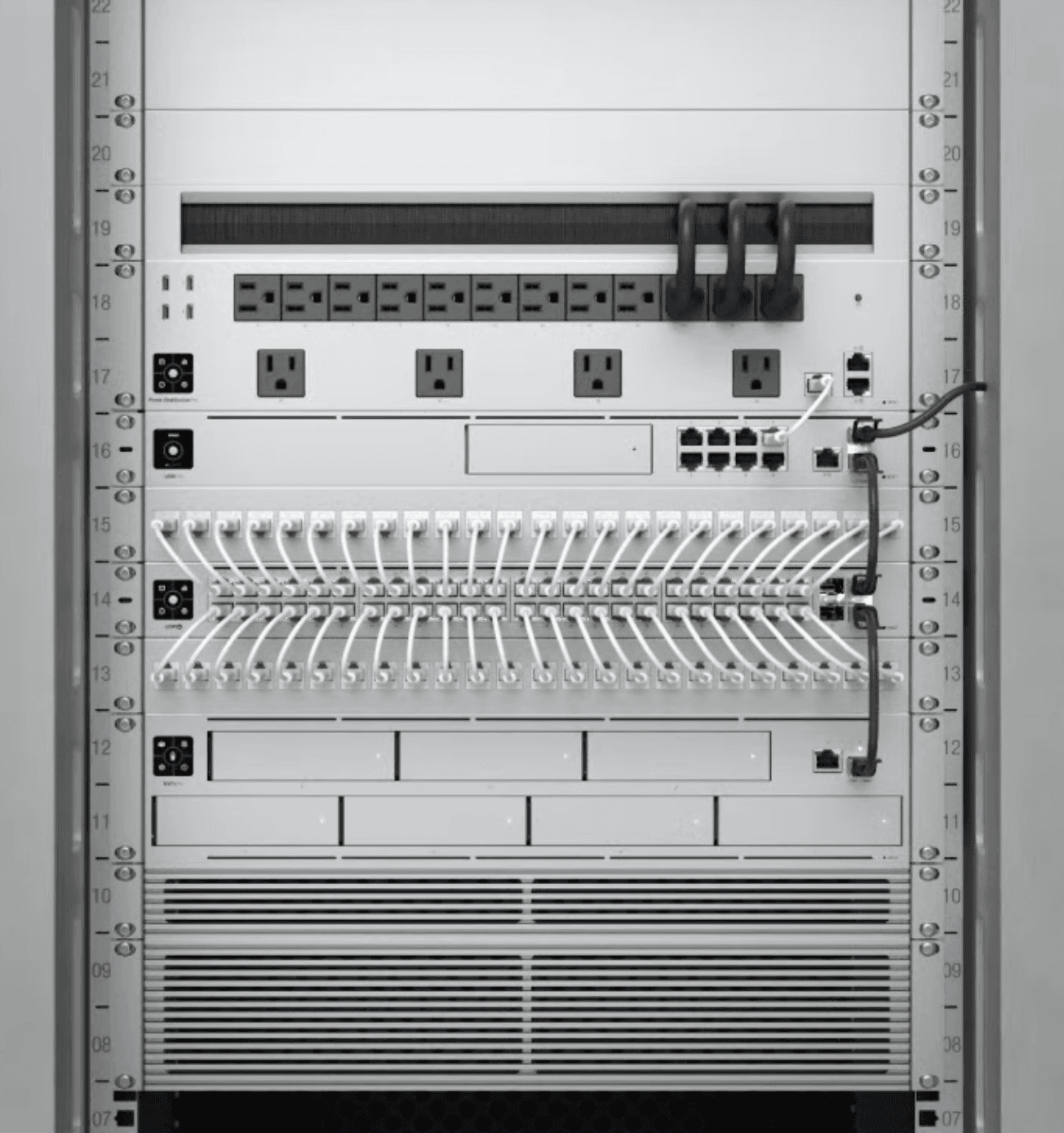 Low-voltage rough-in alongside electrical