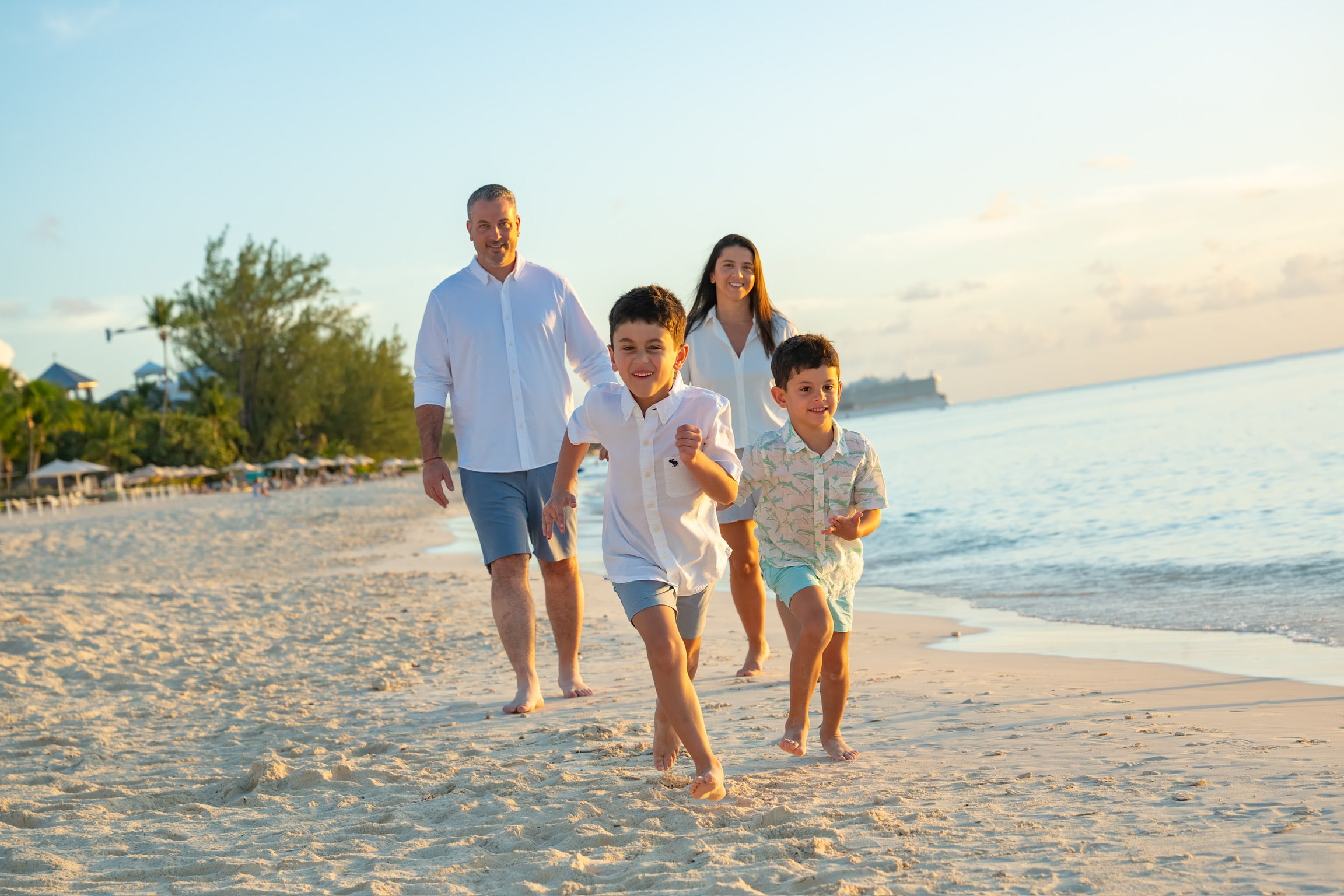 Daniel and Moran Alon with their two sons — founders of IntegrateIT