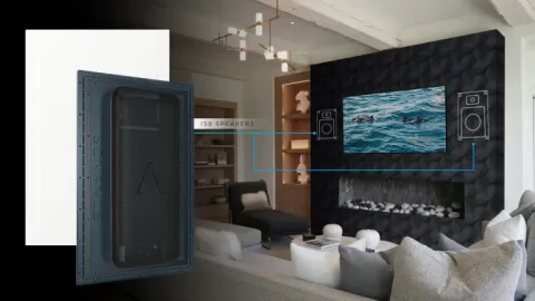 Concealed outdoor speakers