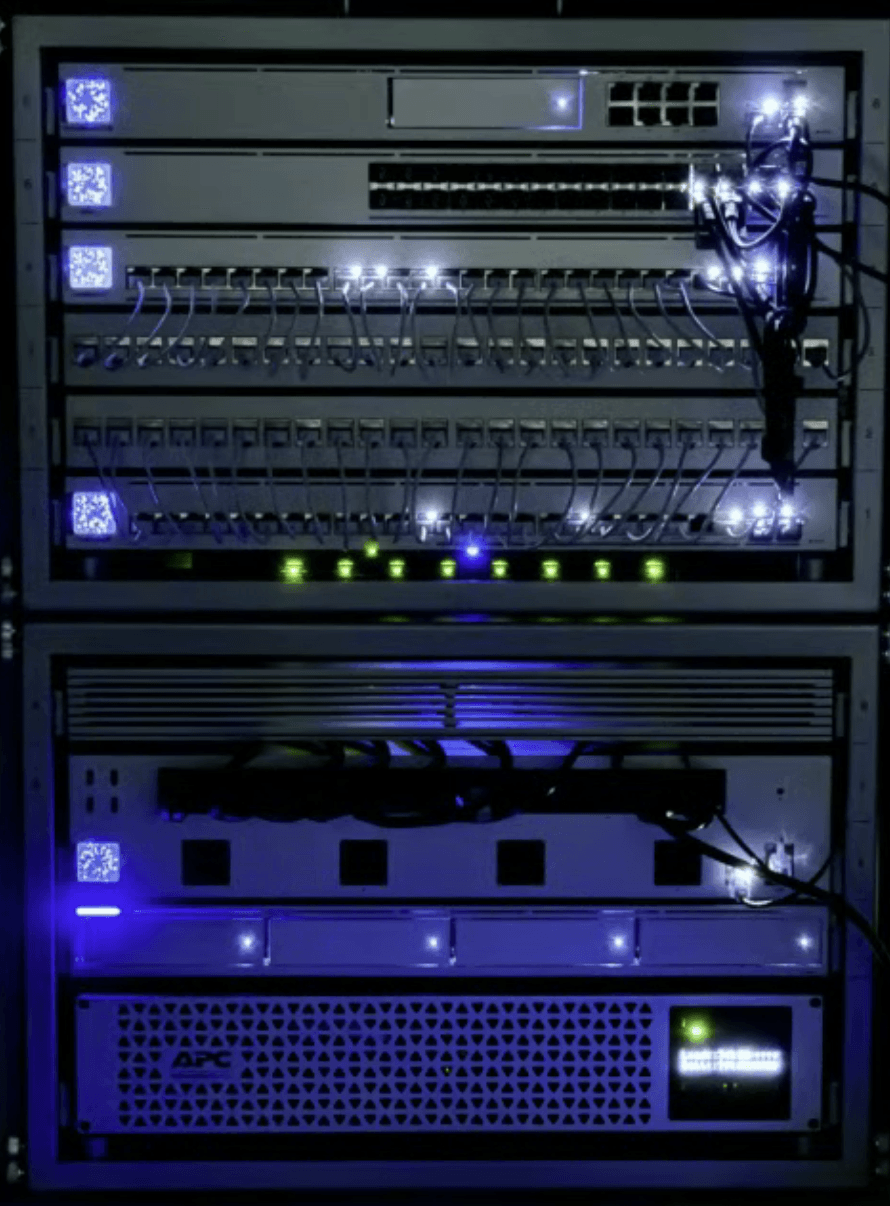 Network infrastructure rack