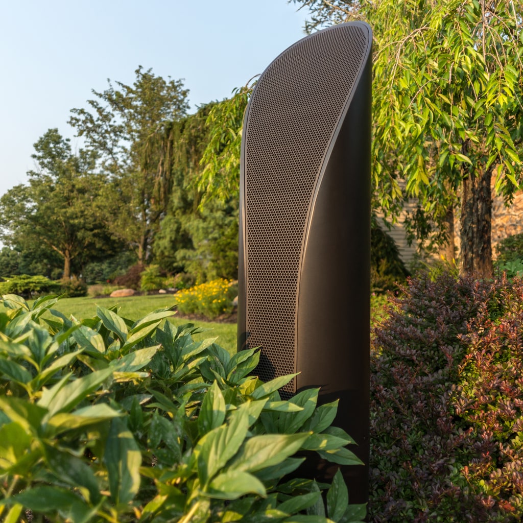 Coastal Source landscape audio + outdoor TV — patio install